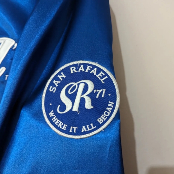 San Rafael 71 Where It All Began Bishop Blue Jacket L/G Made in Canada EUC Rare! - Picture 3 of 5